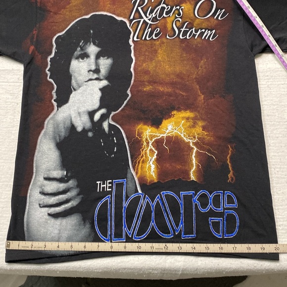The doors Riders On The Storm Embroidered T-shirt Size M - Picture 9 of 12